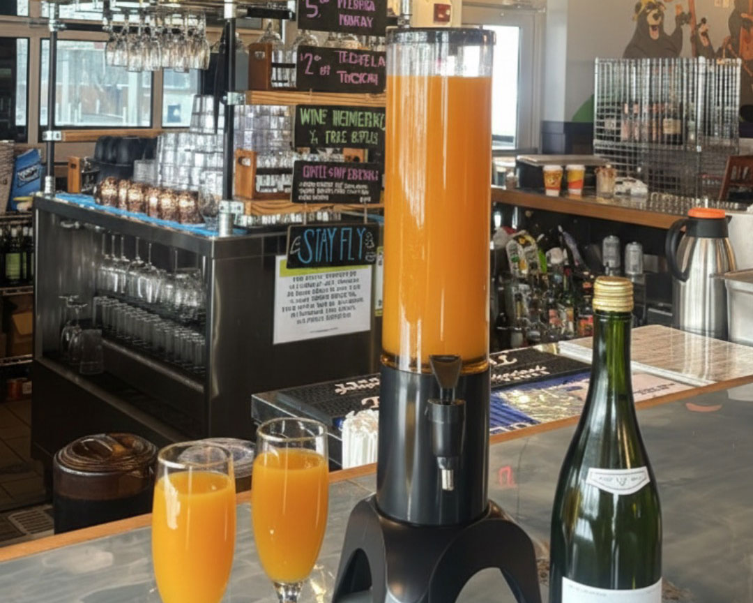 Mimosa flight at Flying Biscuit Café