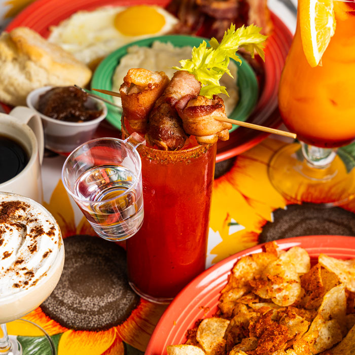 Beverages at Flying Biscuit Café