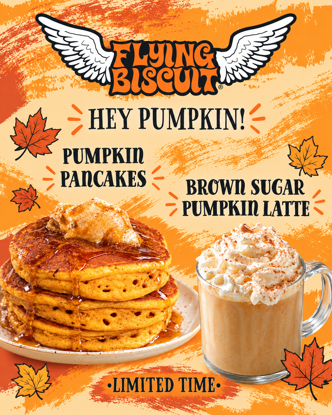 Gourd Morning: Pumpkin Pancakes Hit Flying Biscuit